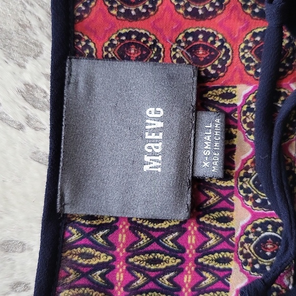 Anthropologie Maeve Rosalie Boho Peasant Dress SzXS - Picture 3 of 6